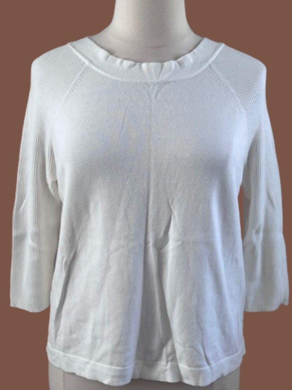 Ivory Scoop Neckline Sweater